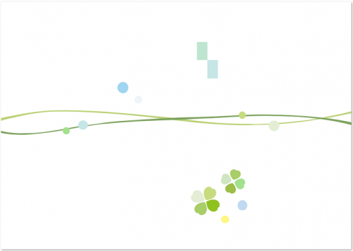 クローバーがイラストで描かれたかわいい のし紙 無料ダウンロード かわいい 雛形 テンプレート素材
